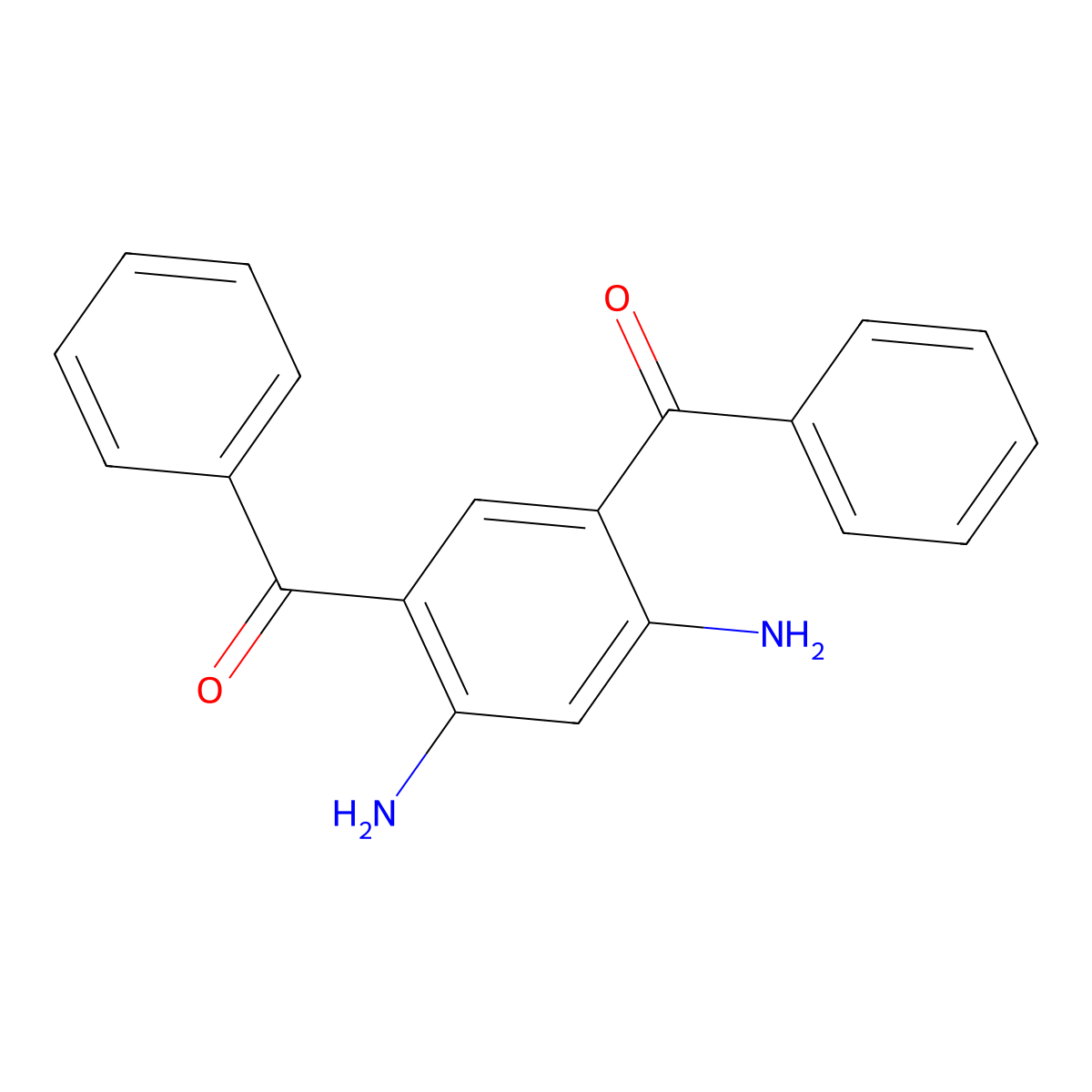 Benzene-1,3-diamine, 4,6-dibenzoyl- molecular structure, CAS 57475-52-2