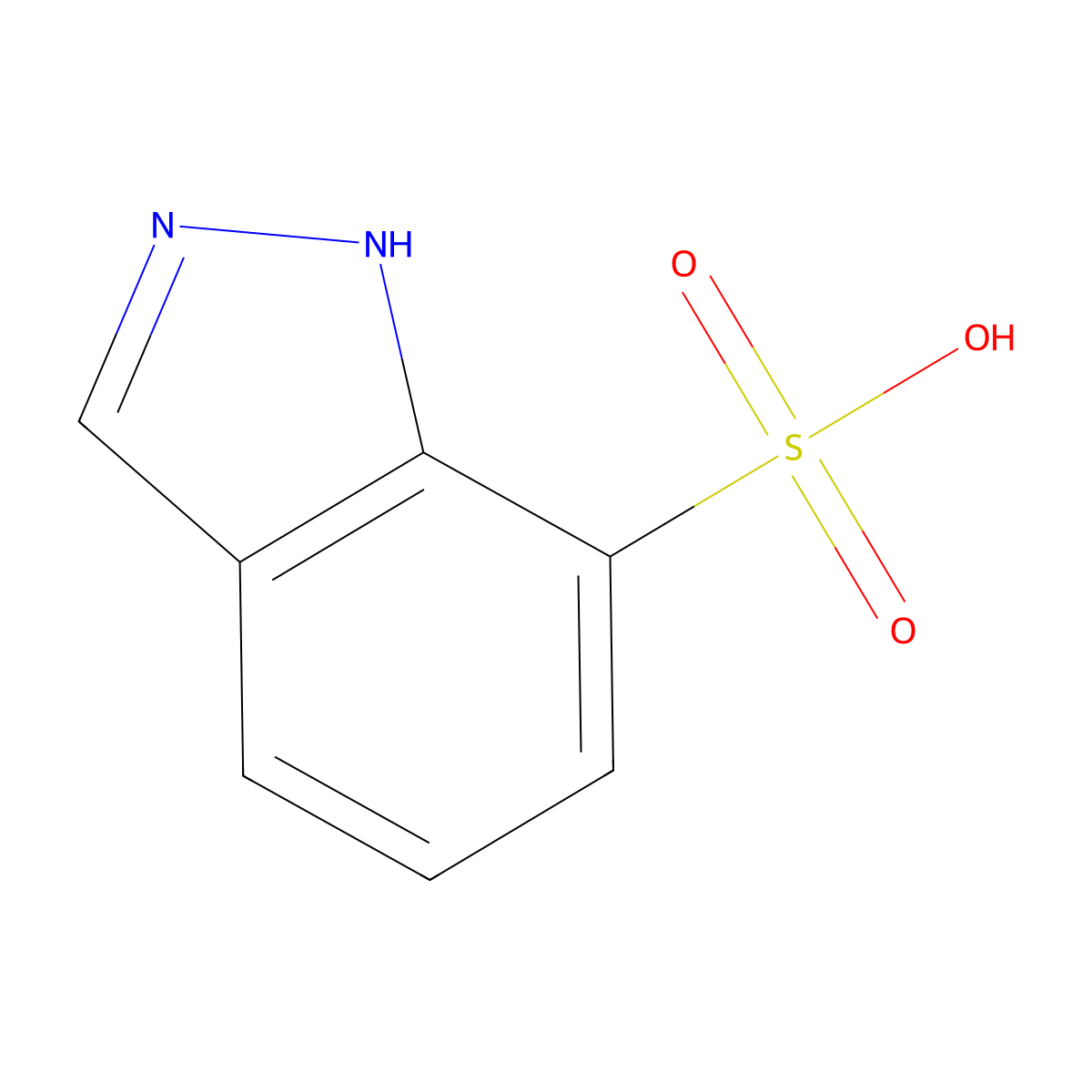 1H-Indazole-7-sulfonic acid molecular structure, CAS 574758-47-7