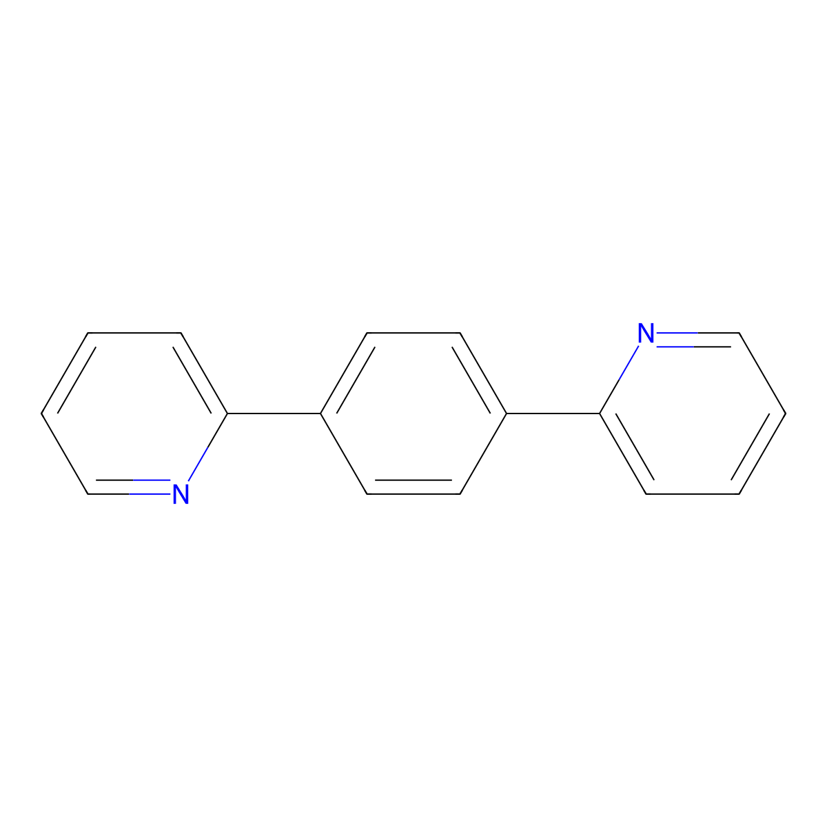Pyridine, 2,2'-(1,4-phenylene)bis- molecular structure, CAS 57477-09-5