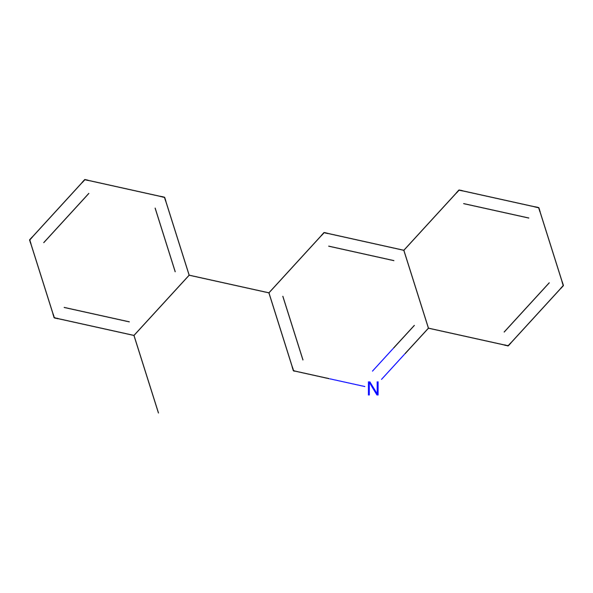 3-(2-Methylphenyl)quinoline molecular structure, CAS 57479-09-1