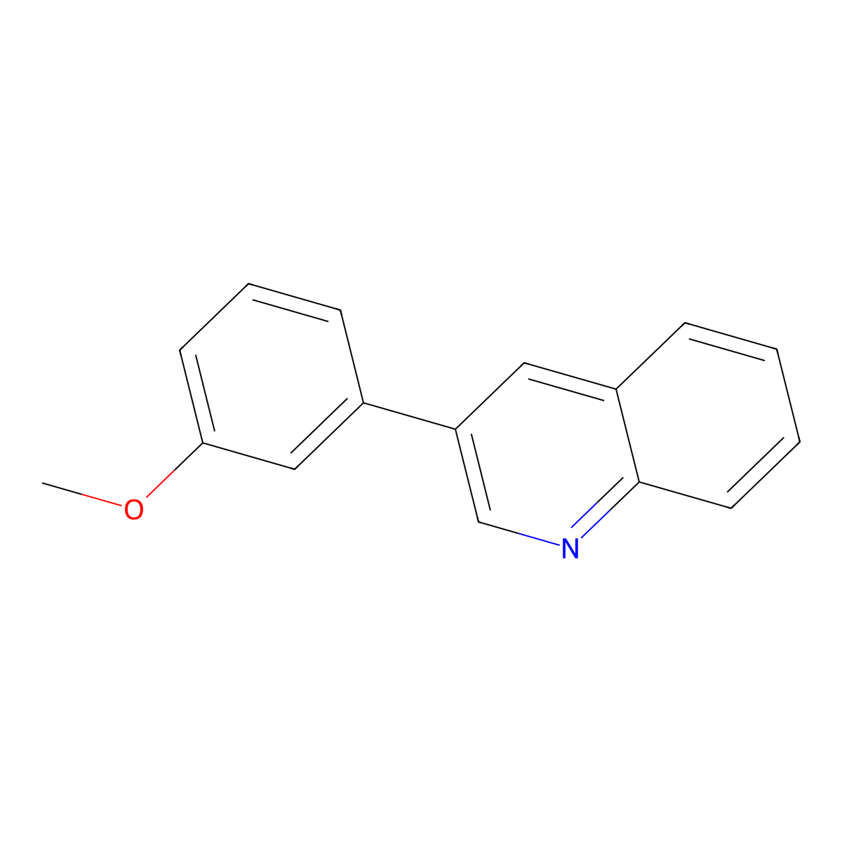 3-(3-Methoxyphenyl)quinoline molecular structure, CAS 57479-31-9