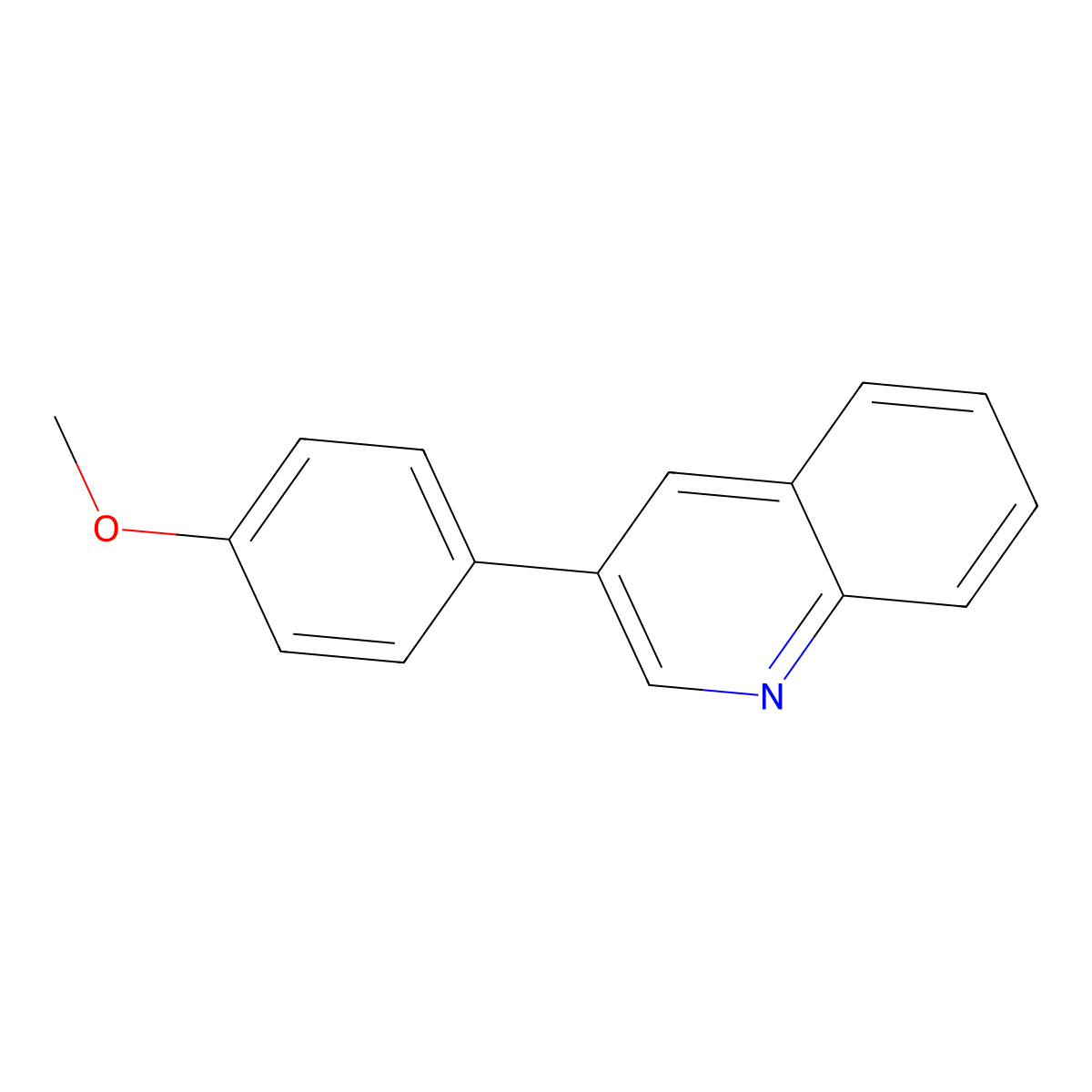 3-(4-Methoxyphenyl)quinoline molecular structure, CAS 57479-32-0