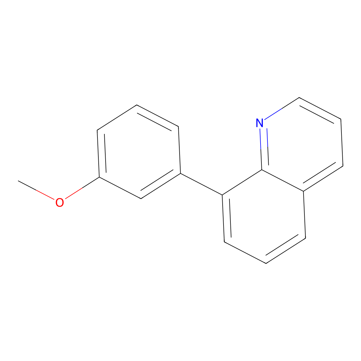 8-(3-Methoxyphenyl)quinoline molecular structure, CAS 57479-34-2