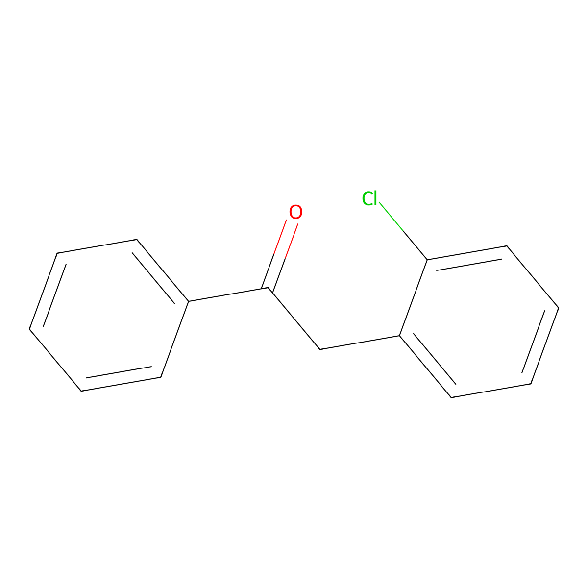 2-(2-Chlorophenyl)-1-phenylethanone molecular structure, CAS 57479-60-4