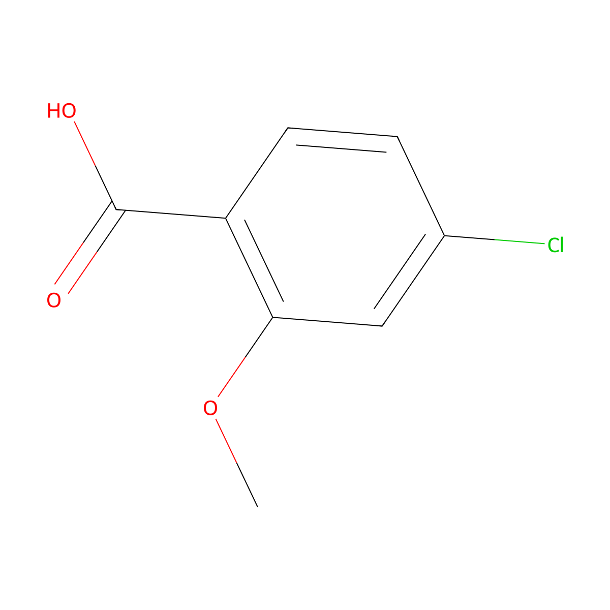 4-Chloro-o-anisic acid molecular structure, CAS 57479-70-6