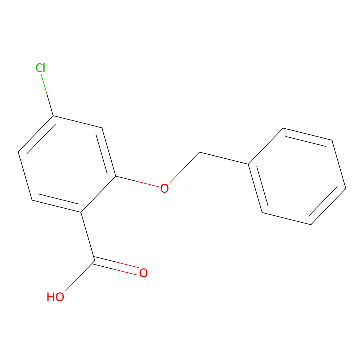 2-(Benzyloxy)-4-chlorobenzoic acid molecular structure, CAS 57479-71-7