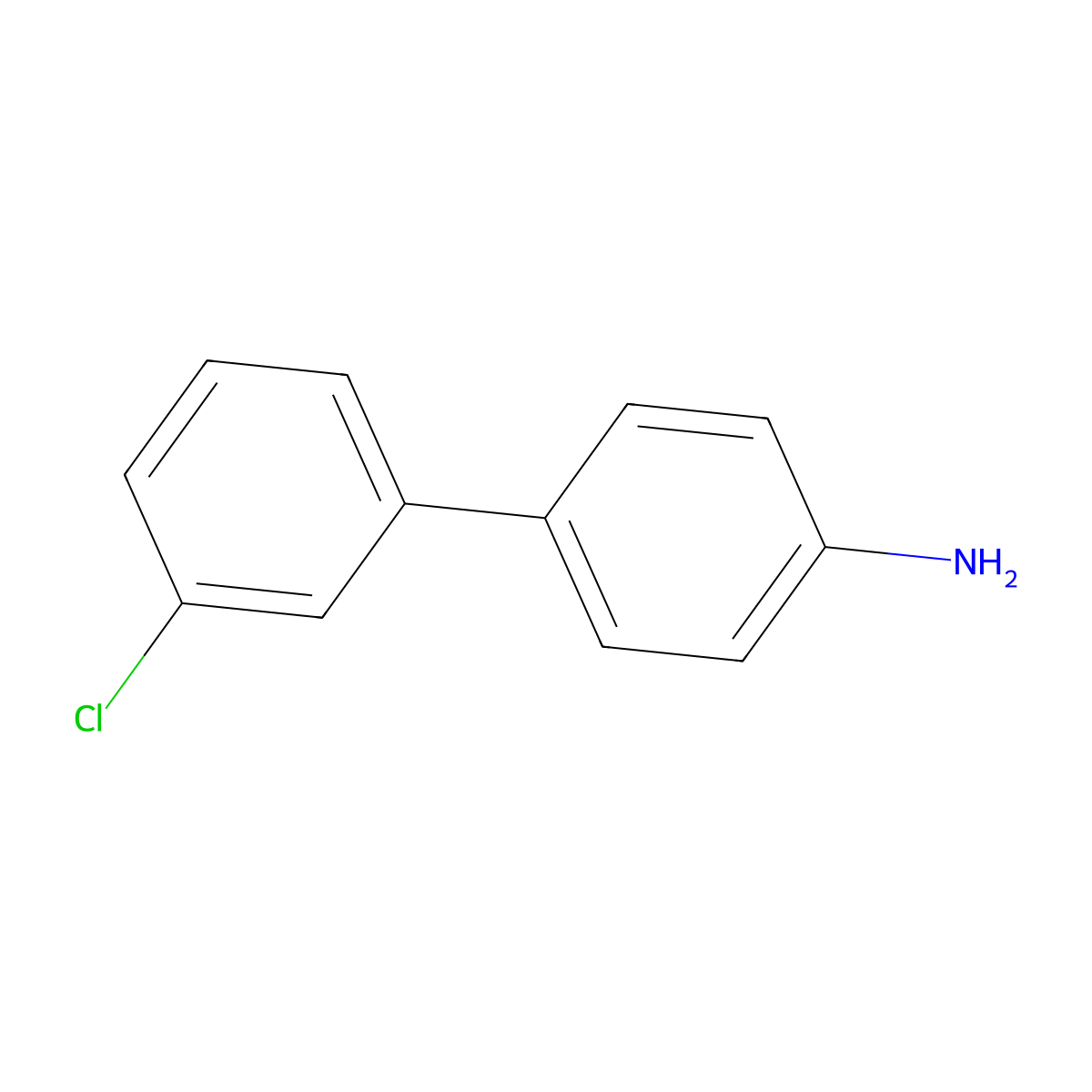 3'-Chloro-(1,1'-biphenyl)-4-amine molecular structure, CAS 5748-36-7