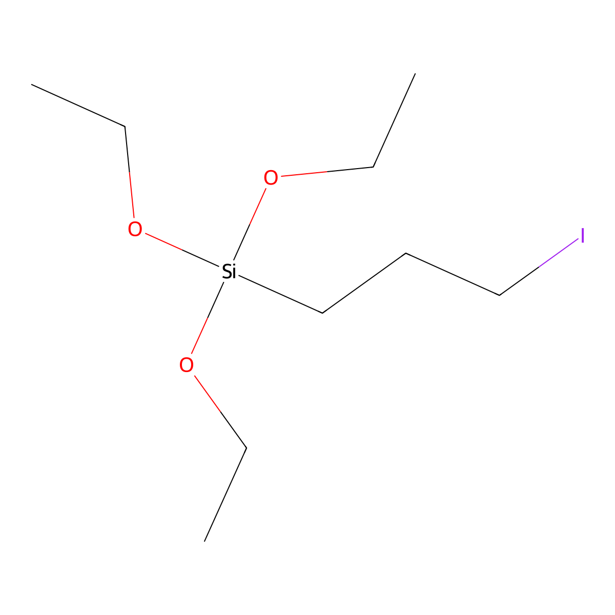 (3-Iodopropyl)triethoxysilane molecular structure, CAS 57483-09-7