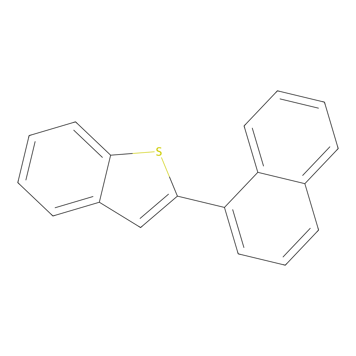 2-(Naphthalen-1-yl)-1-benzothiophene molecular structure, CAS 57486-17-6