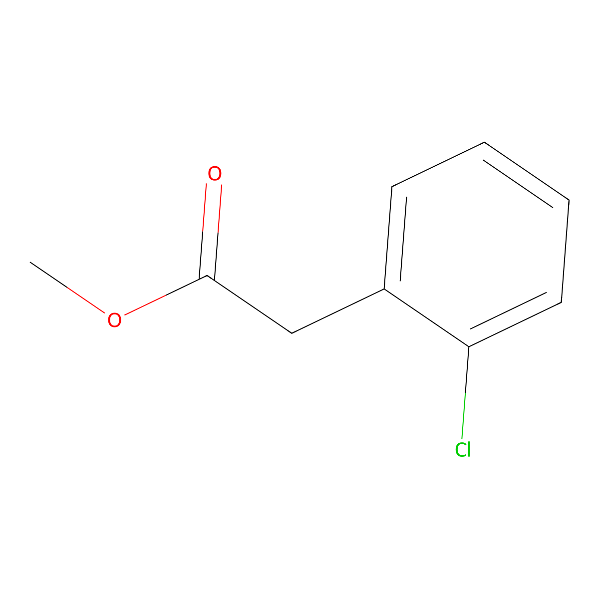 Methyl (2-chlorophenyl)acetate molecular structure, CAS 57486-68-7