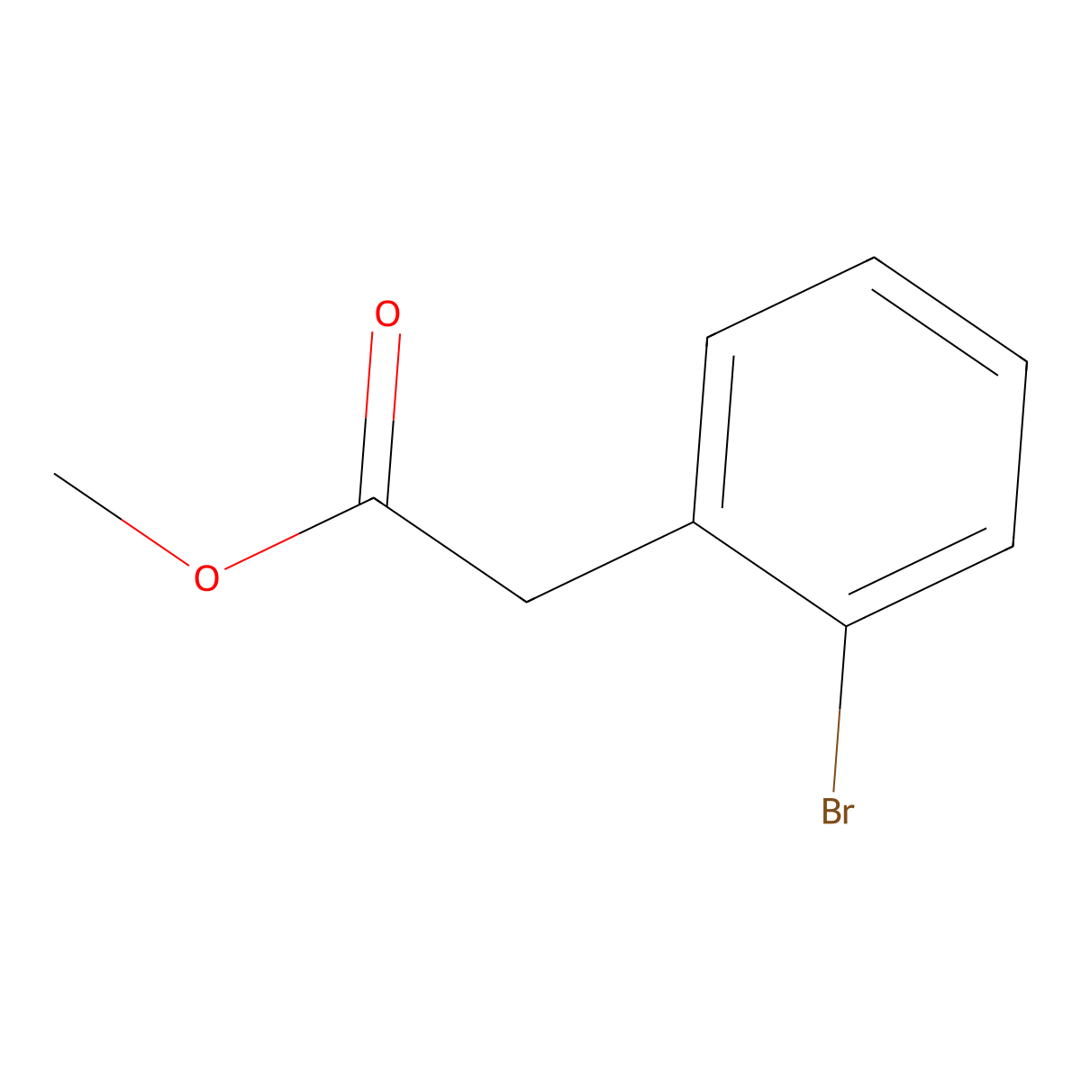 Methyl 2-(2-bromophenyl)acetate molecular structure, CAS 57486-69-8