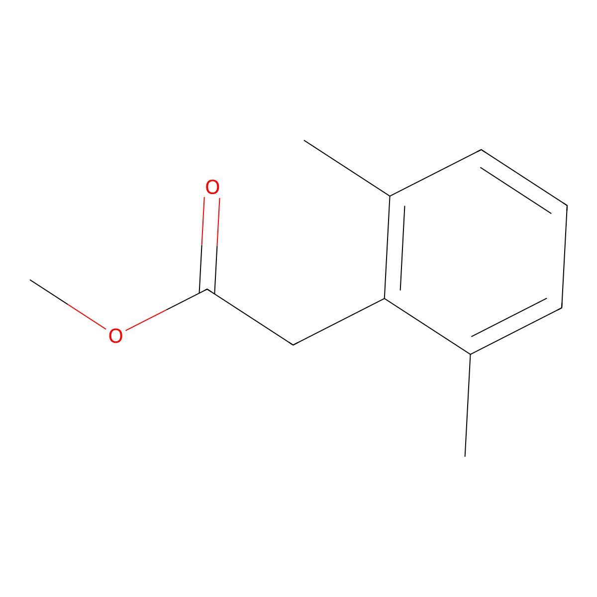 Methyl 2-(2,6-dimethylphenyl)acetate molecular structure, CAS 57486-72-3