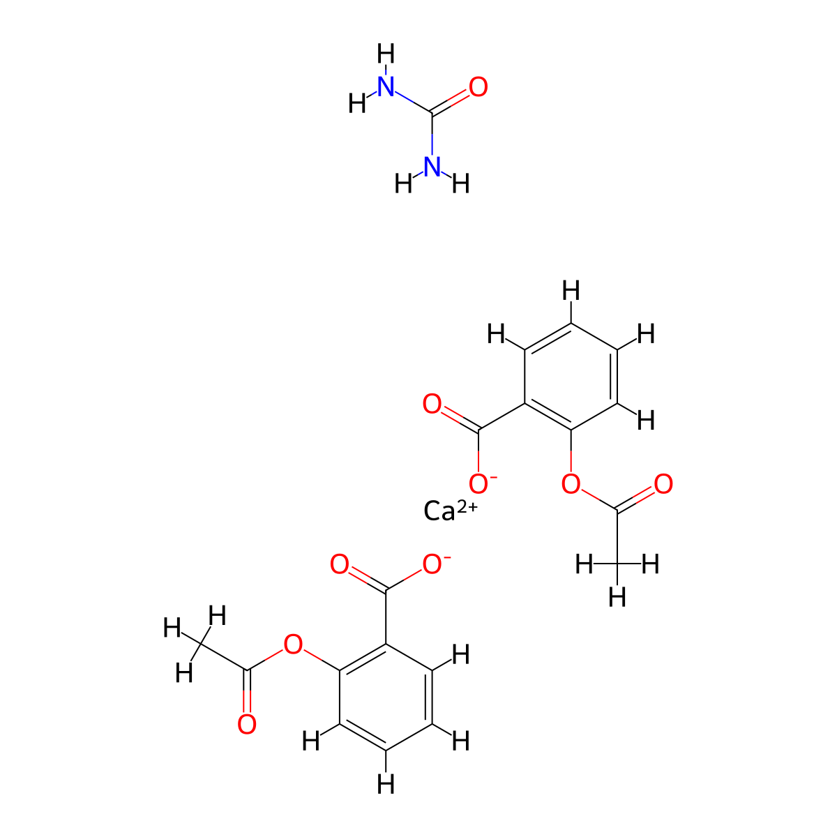 Carbaspirin Calcium molecular structure, CAS 5749-67-7