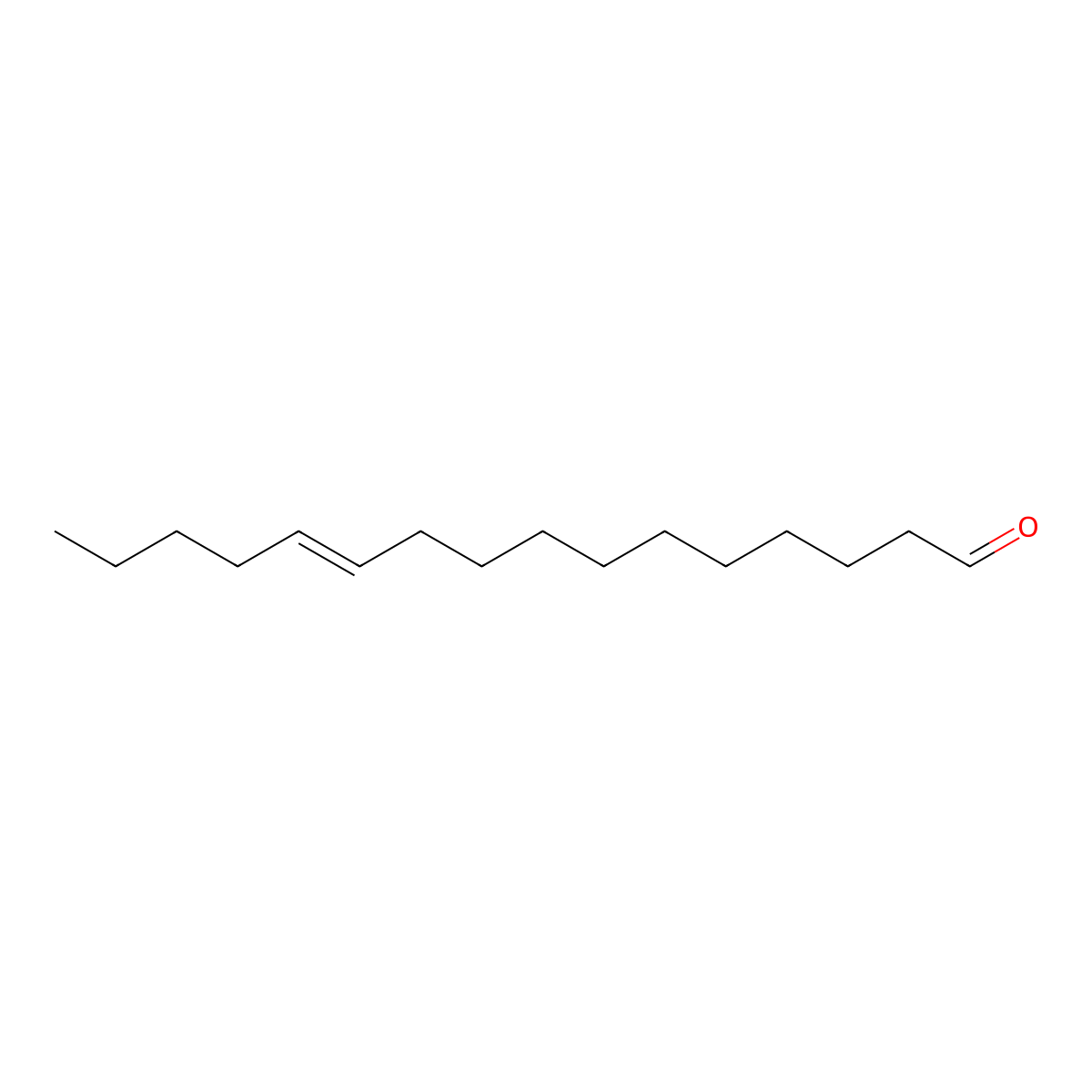 11-Hexadecenal molecular structure, CAS 57491-33-5