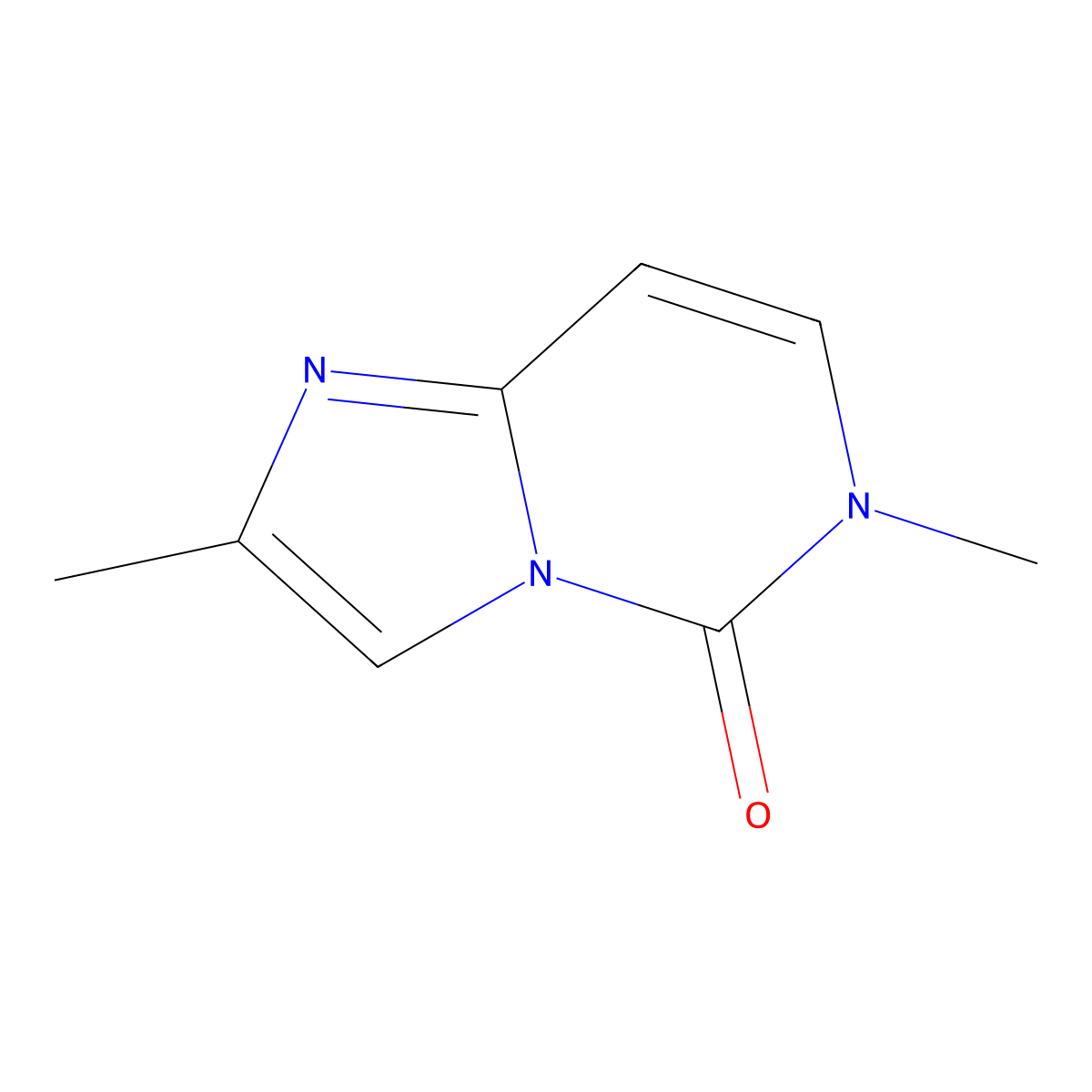 2,6-Dimethylimidazo[1,2-c]pyrimidin-5(6H)-one molecular structure, CAS 57491-47-1