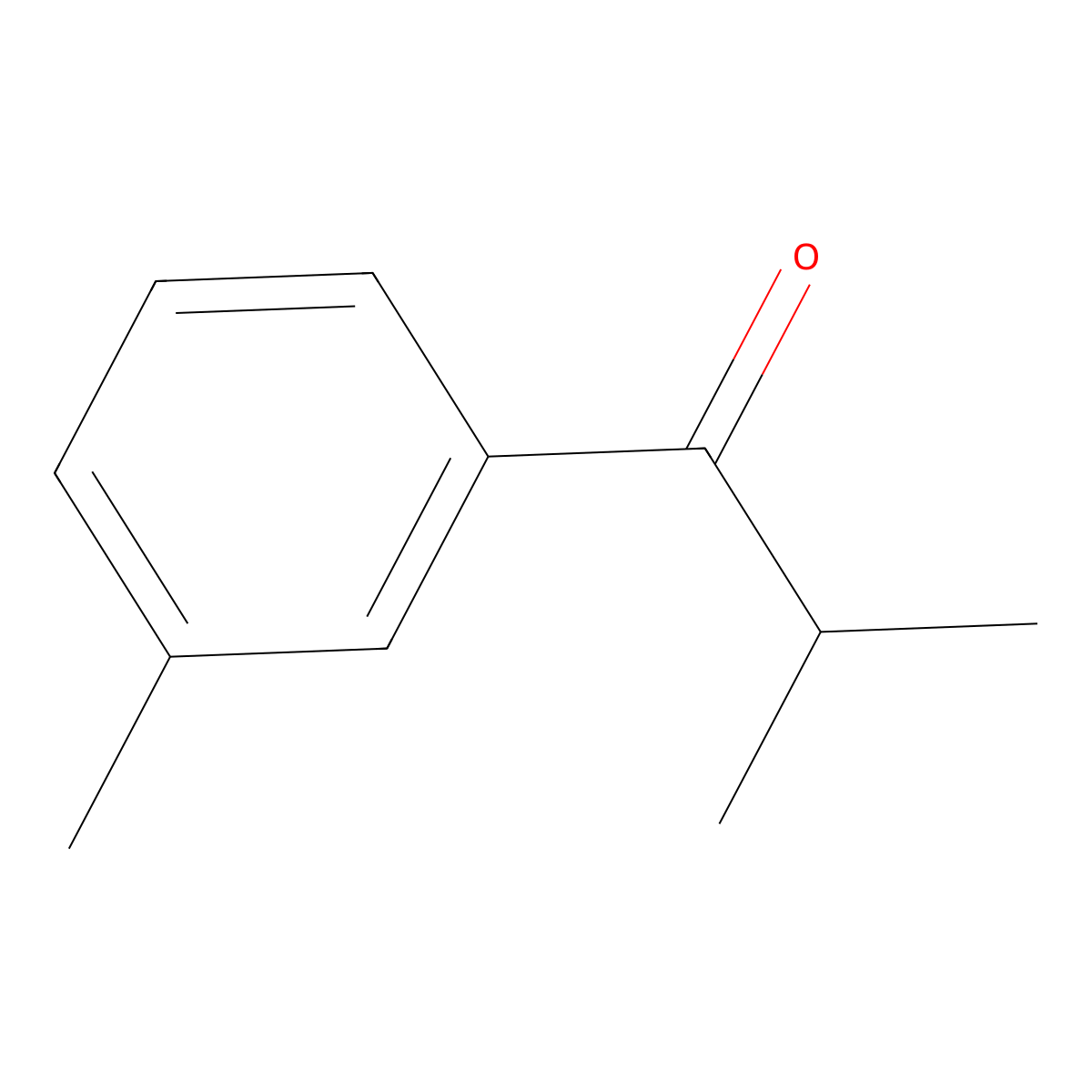 1-Propanone, 2-methyl-1-(3-methylphenyl)- molecular structure, CAS 57494-03-8