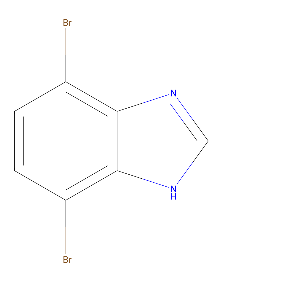 4,7-Dibromo-2-methyl-1H-benzo[D]imidazole molecular structure, CAS 57494-96-9