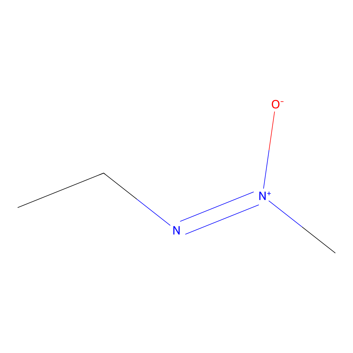 Z-Methyl-O,N,N-azoxyethane molecular structure, CAS 57497-34-4