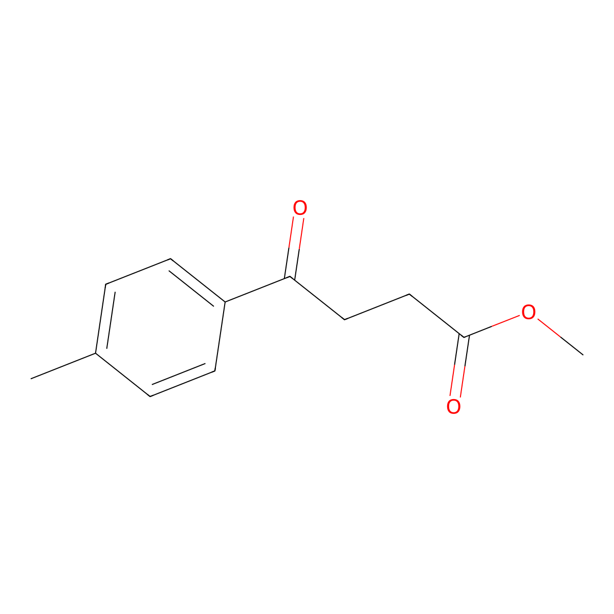 Methyl 4-(4-methylphenyl)-4-oxobutanoate molecular structure, CAS 57498-54-1