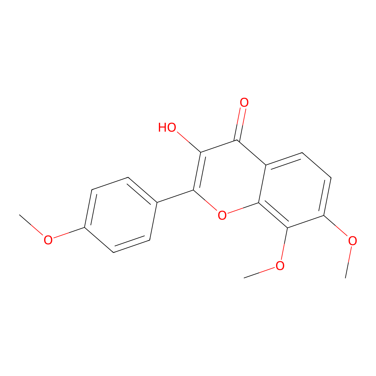3-Hydroxy-4',7,8-trimethoxyflavone molecular structure, CAS 57499-06-6