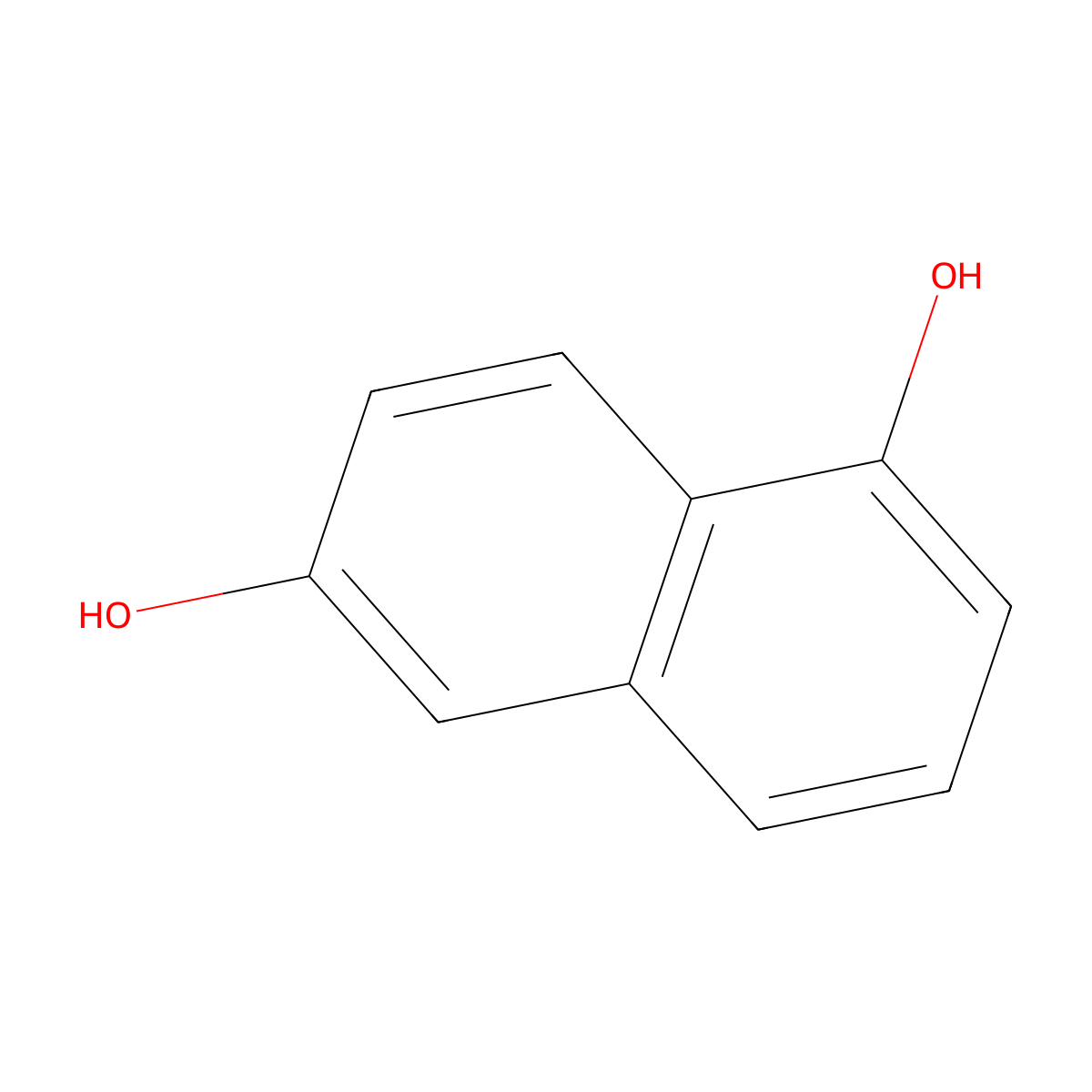 1,6-Dihydroxynaphthalene molecular structure, CAS 575-44-0