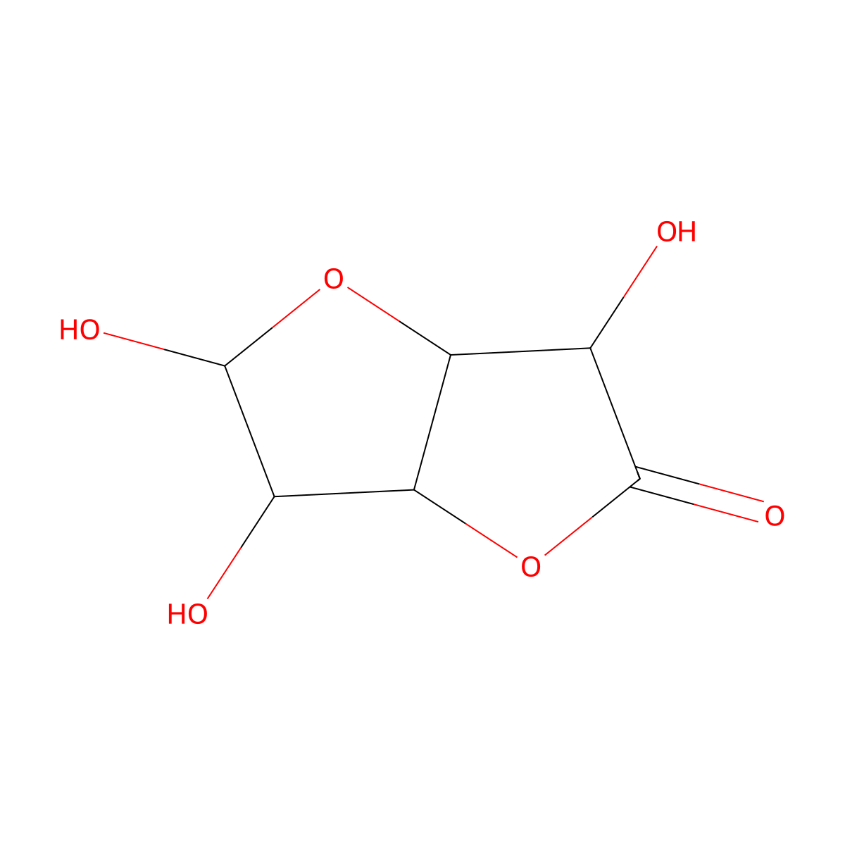 Mannurono-gamma-lactone molecular structure, CAS 575-64-4
