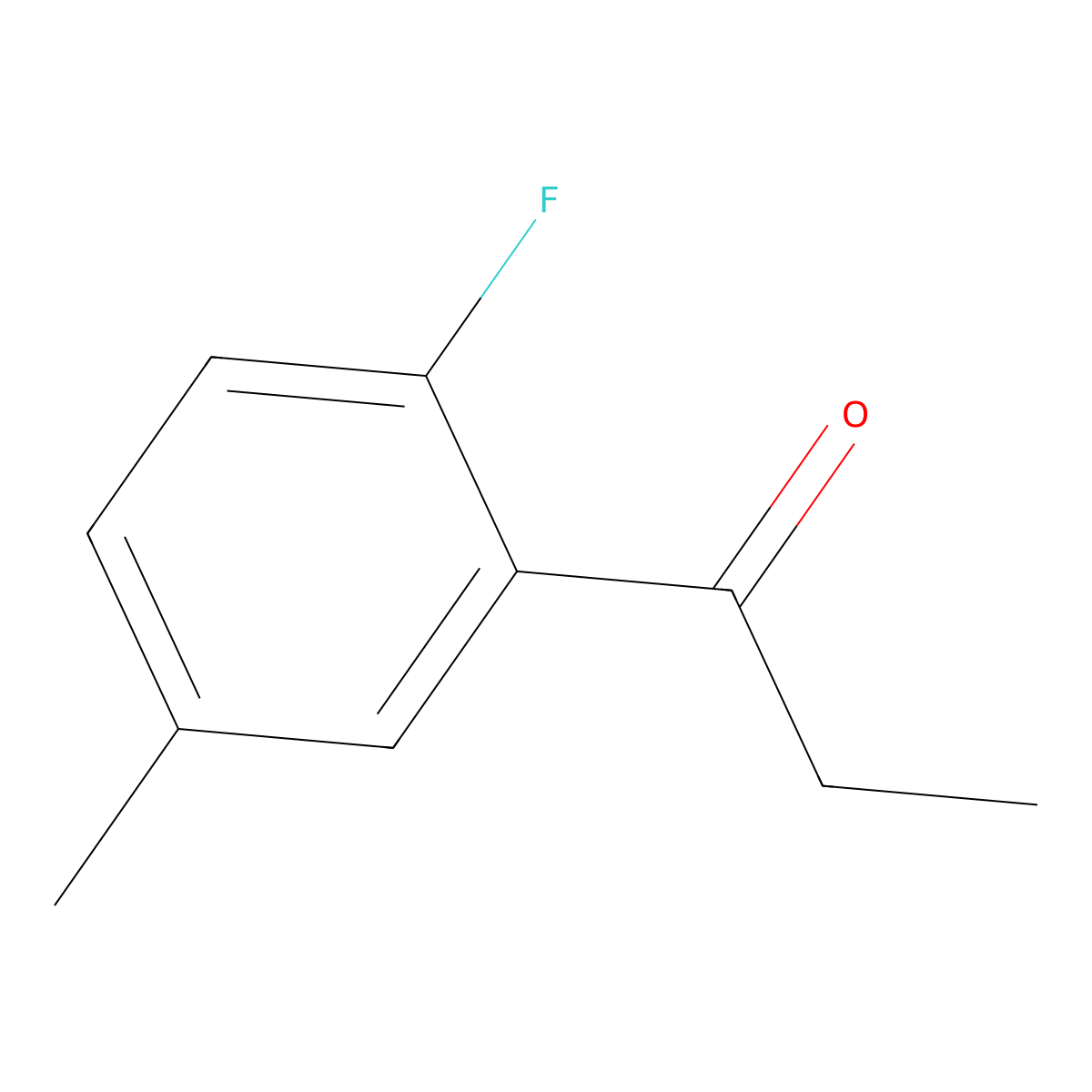 1-(2-Fluoro-5-methylphenyl)propan-1-one molecular structure, CAS 575-65-5