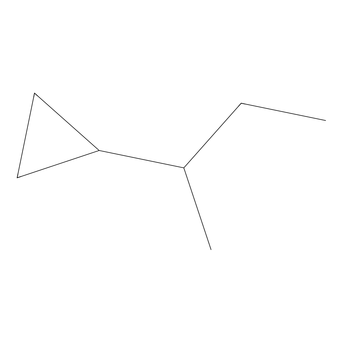 Butane, 2-cyclopropyl- molecular structure, CAS 5750-02-7
