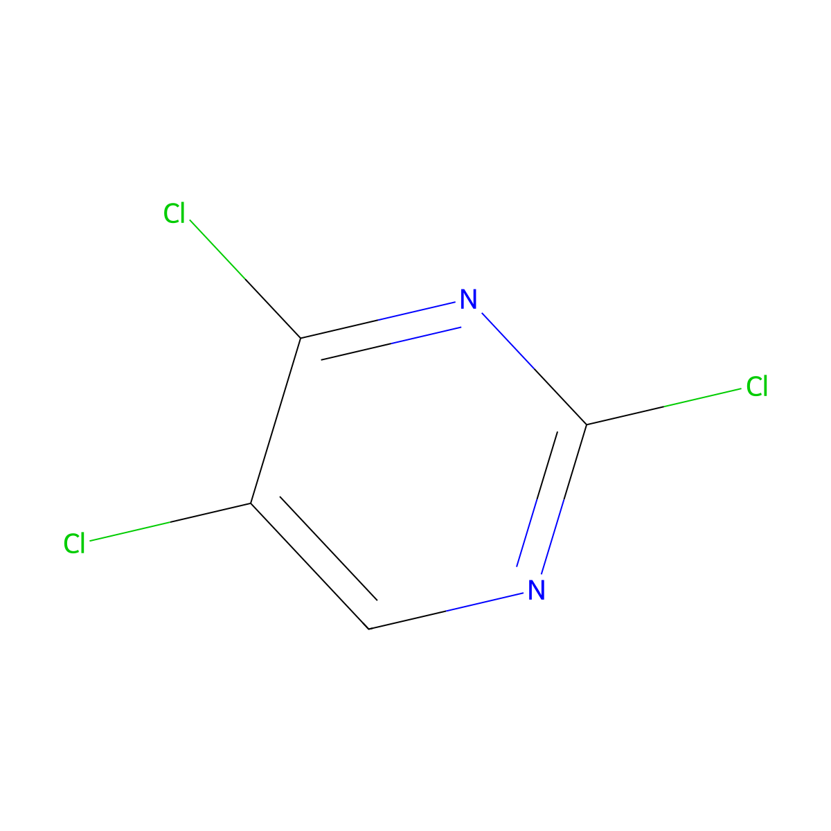 2,4,5-Trichloropyrimidine molecular structure, CAS 5750-76-5