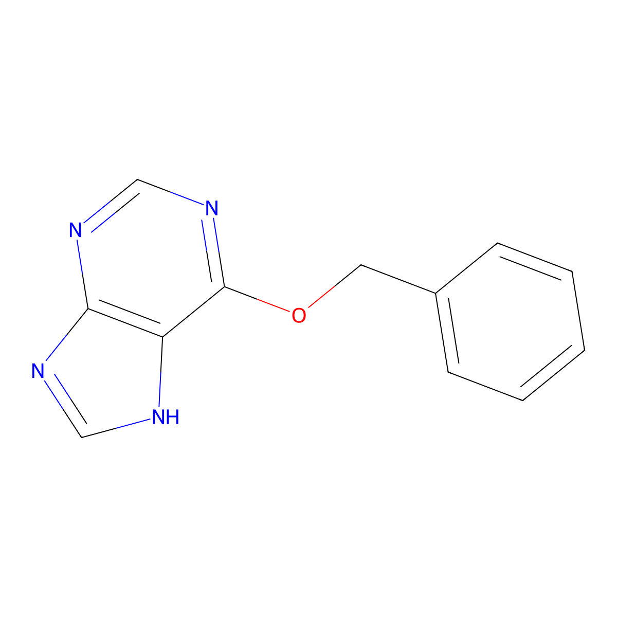 6-Benzyloxypurine molecular structure, CAS 57500-07-9