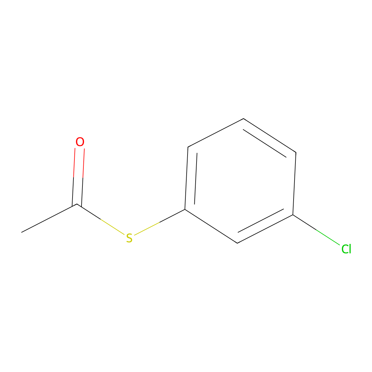S-3-Chlorophenylthioacetate molecular structure, CAS 57500-15-9