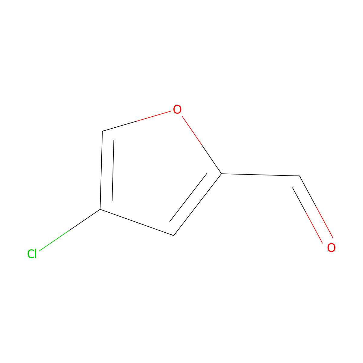 4-Chlorofuran-2-carbaldehyde molecular structure, CAS 57500-47-7