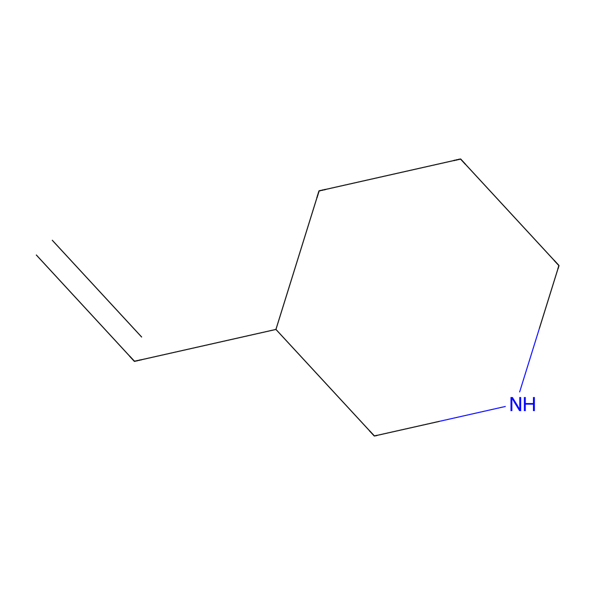 3-Vinylpiperidine molecular structure, CAS 57502-49-5