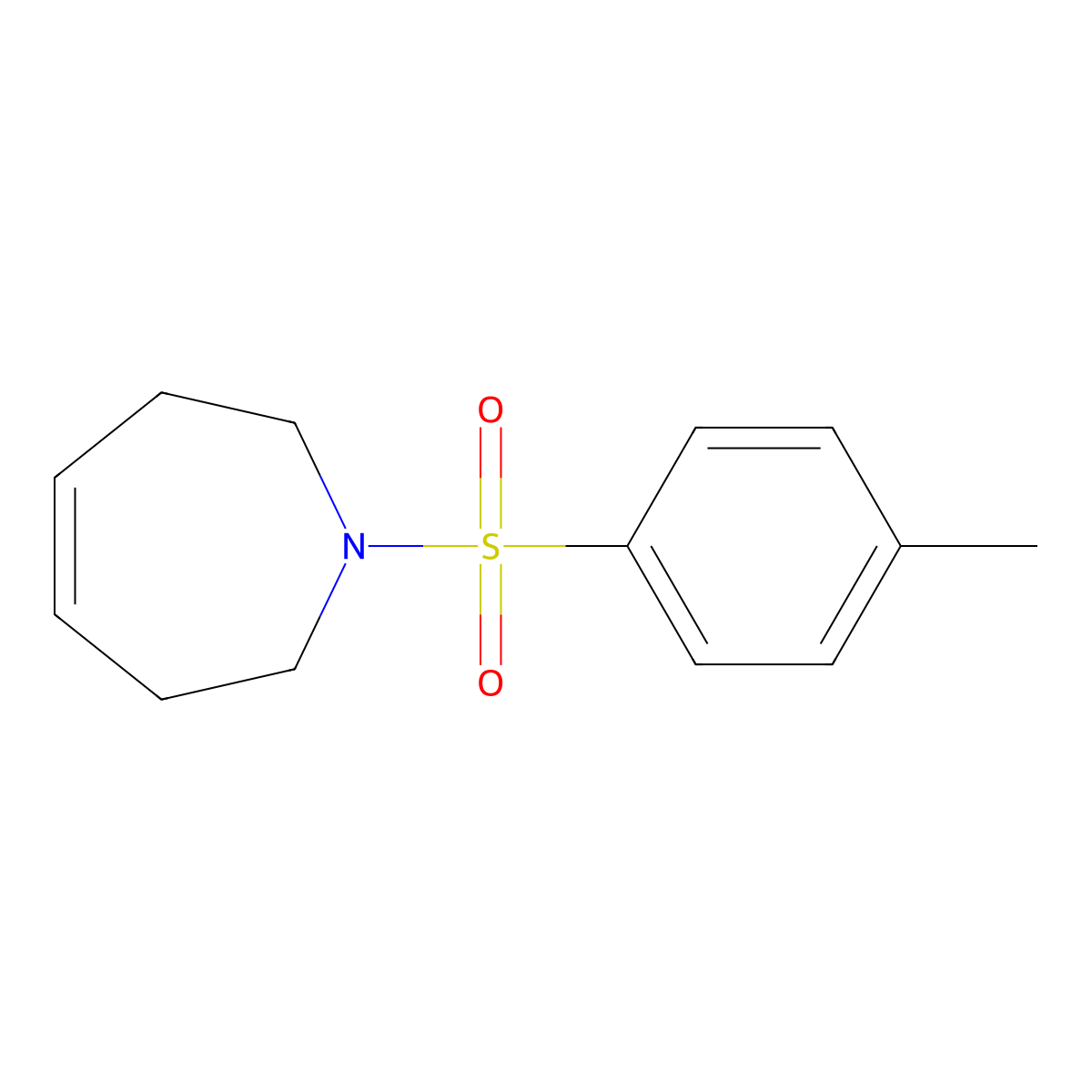 1-(4-Methylbenzene-1-sulfonyl)-2,3,6,7-tetrahydro-1H-azepine molecular structure, CAS 57502-57-5