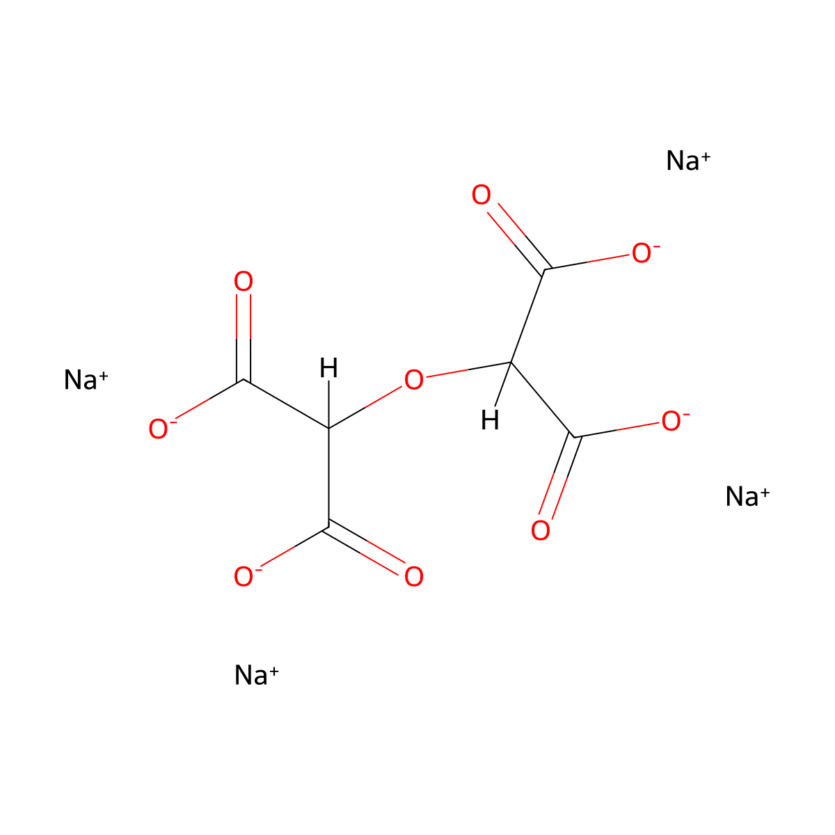 Propanedioic acid, 2,2'-oxybis-, sodium salt (1:4) molecular structure, CAS 57503-74-9