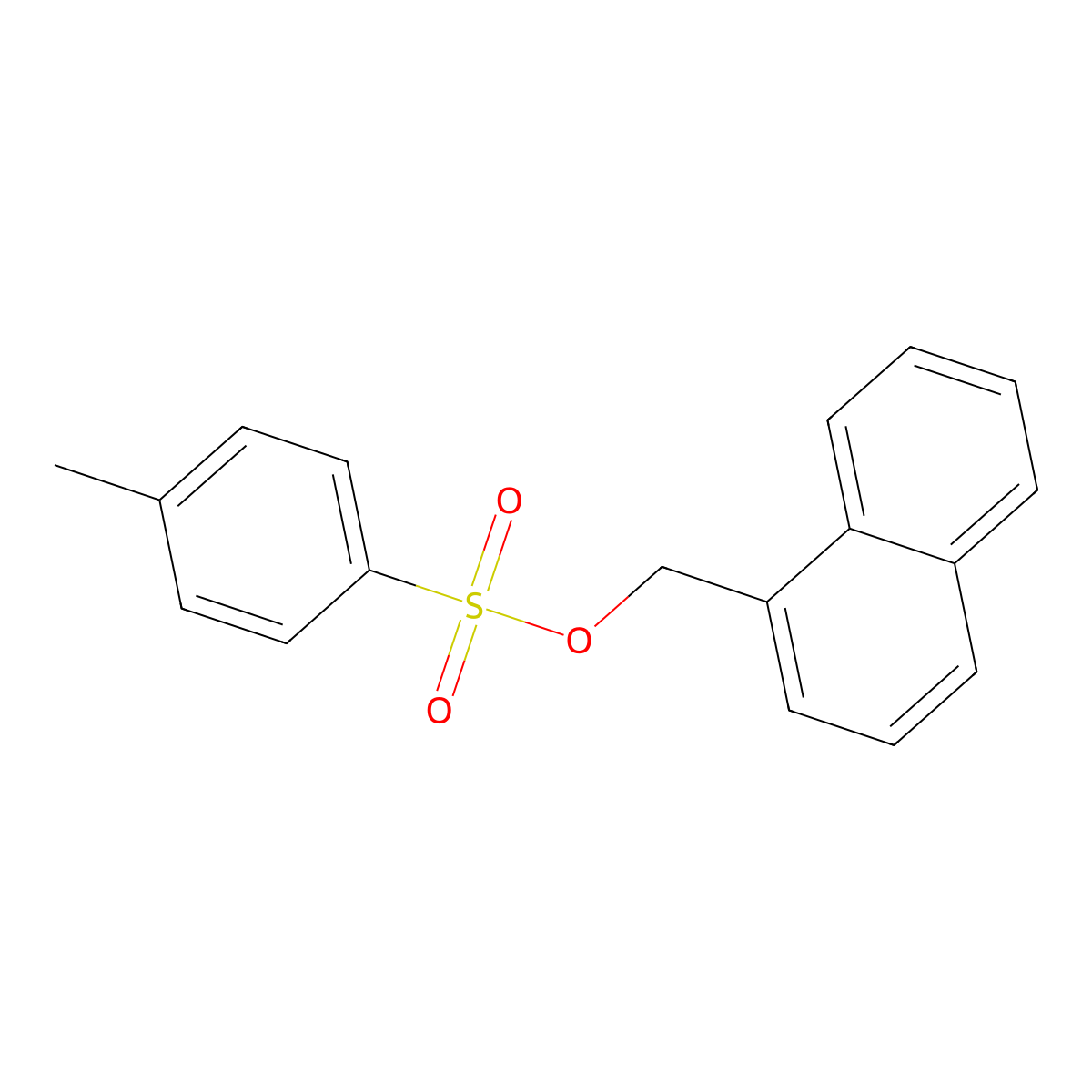 (Naphthalen-1-yl)methyl 4-methylbenzene-1-sulfonate molecular structure, CAS 5751-30-4