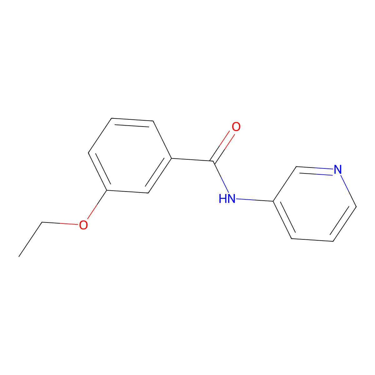 3-Ethoxy-N-pyridin-3-yl-benzamide molecular structure, CAS 5752-85-2