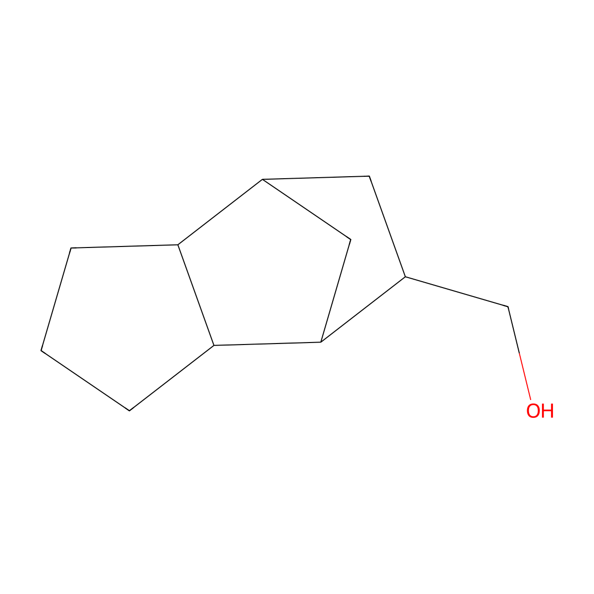 Tricyclodecanemethanol molecular structure, CAS 57526-50-8