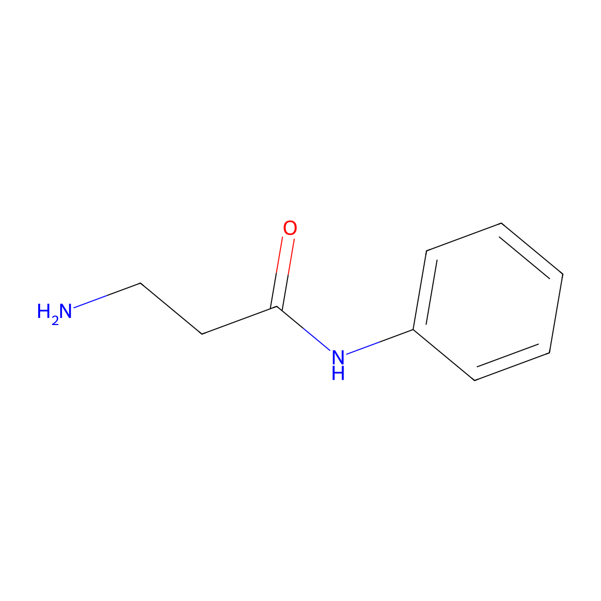 3-amino-N-phenylpropanamide molecular structure, CAS 57528-64-0