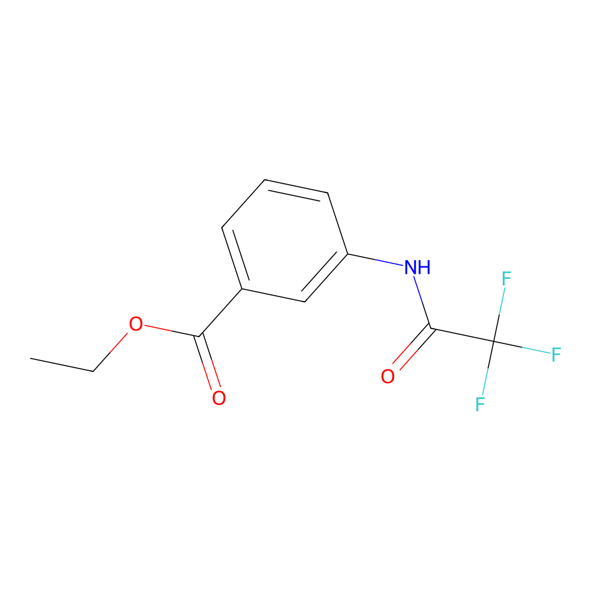 Ethyl 3-[(trifluoroacetyl)amino]benzoate molecular structure, CAS 57529-46-1