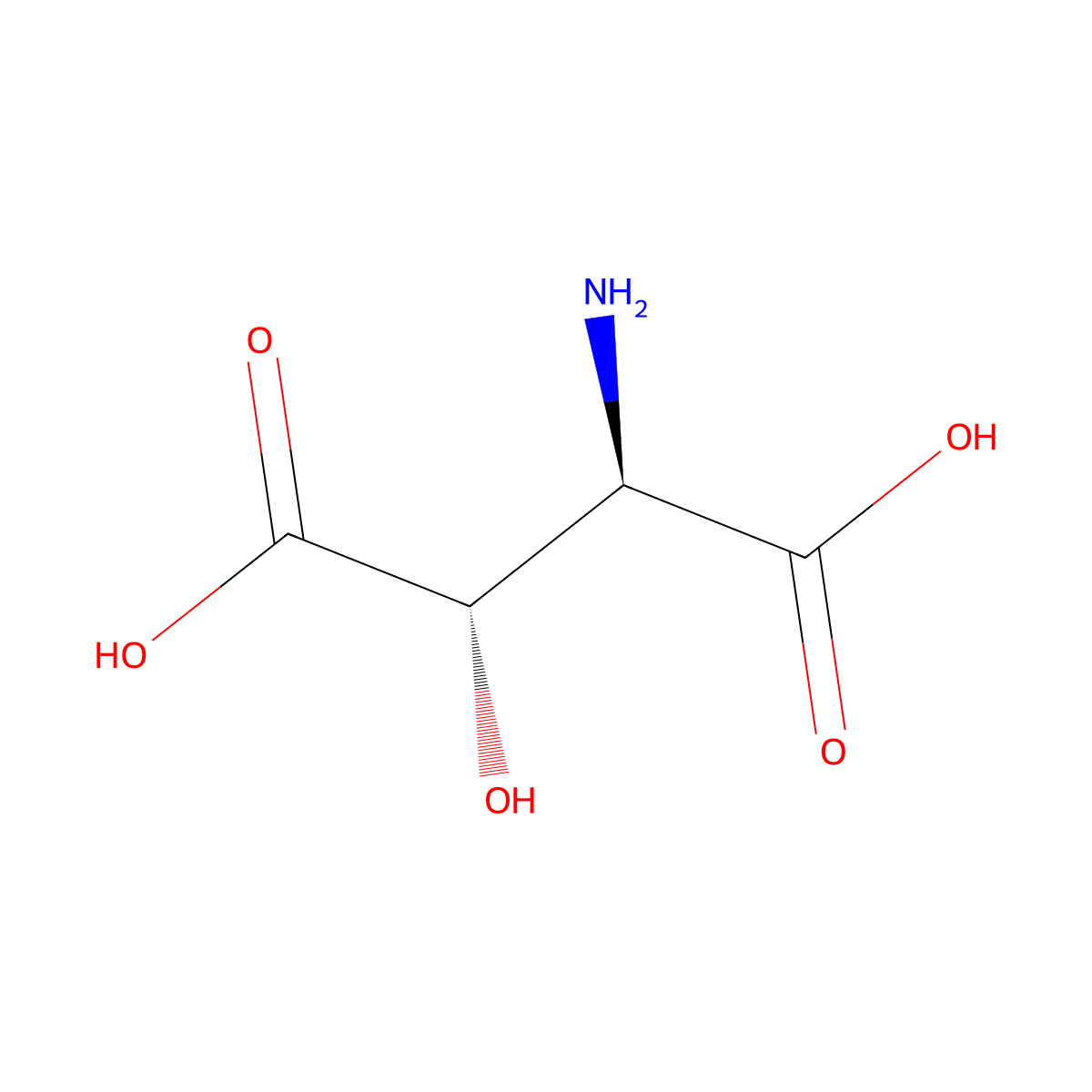 (3S)-3-hydroxy-D-aspartic acid molecular structure, CAS 5753-30-0