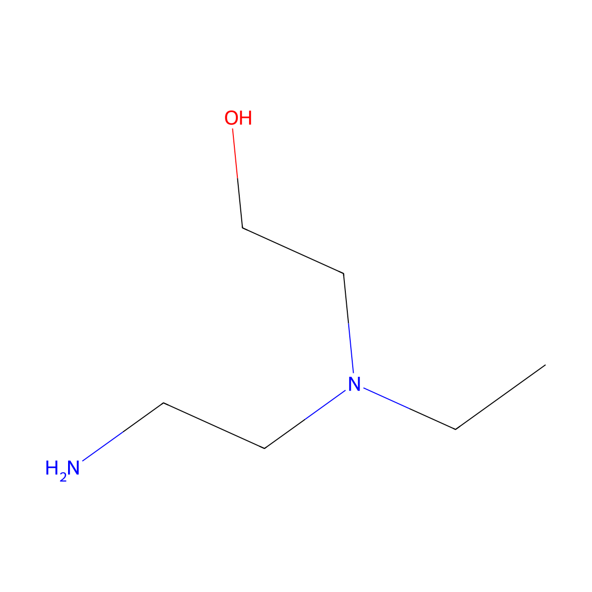 2-((2-Aminoethyl)(ethyl)amino)ethan-1-ol molecular structure, CAS 5753-48-0