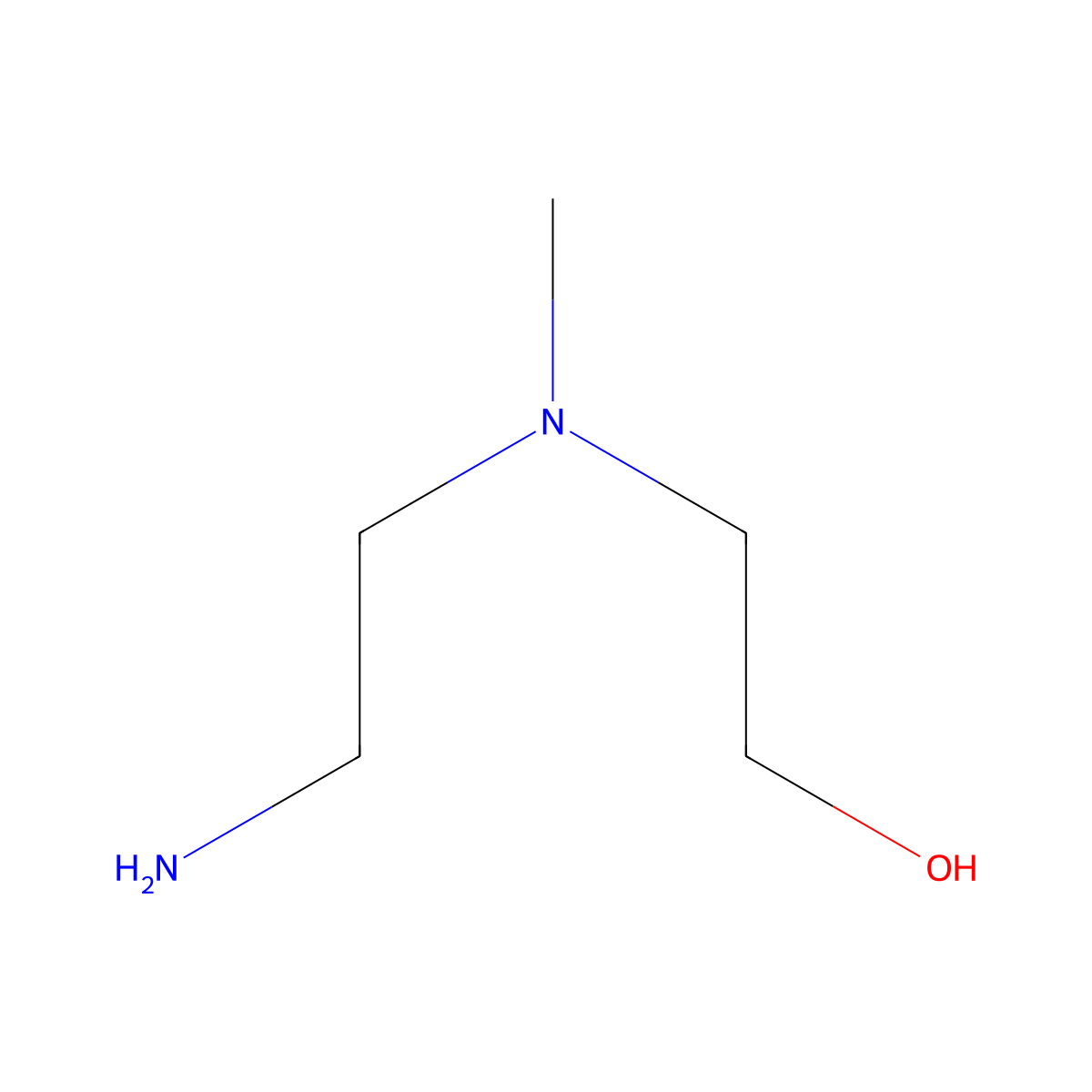2-((2-Aminoethyl)(methyl)amino)ethan-1-ol molecular structure, CAS 5753-50-4