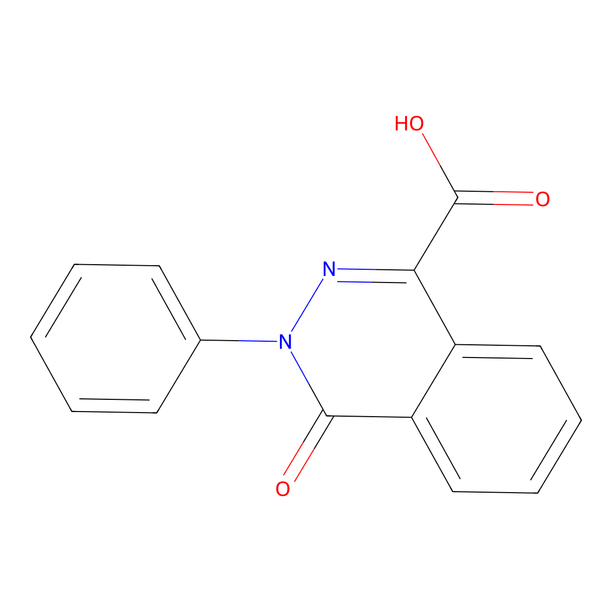 4-Oxo-3-phenyl-3,4-dihydrophthalazine-1-carboxylic acid molecular structure, CAS 57531-19-8