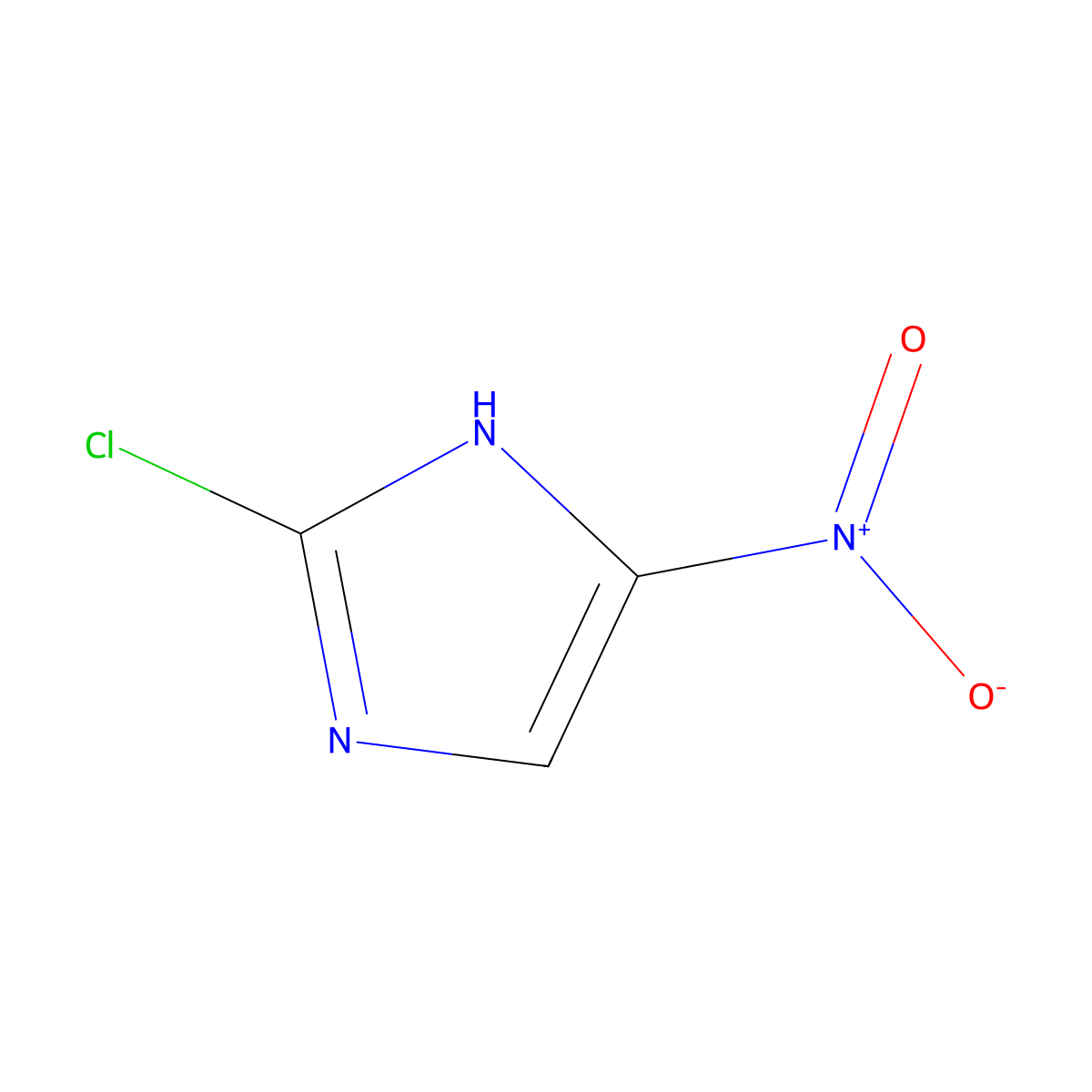 2-Chloro-4-nitro-1H-imidazole molecular structure, CAS 57531-37-0