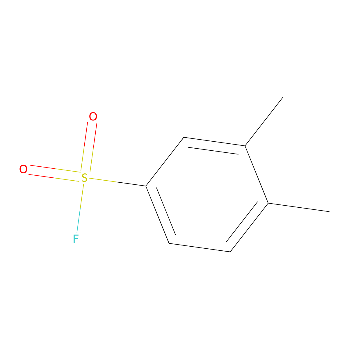 3,4-Dimethylbenzene-1-sulfonyl fluoride molecular structure, CAS 57532-84-0