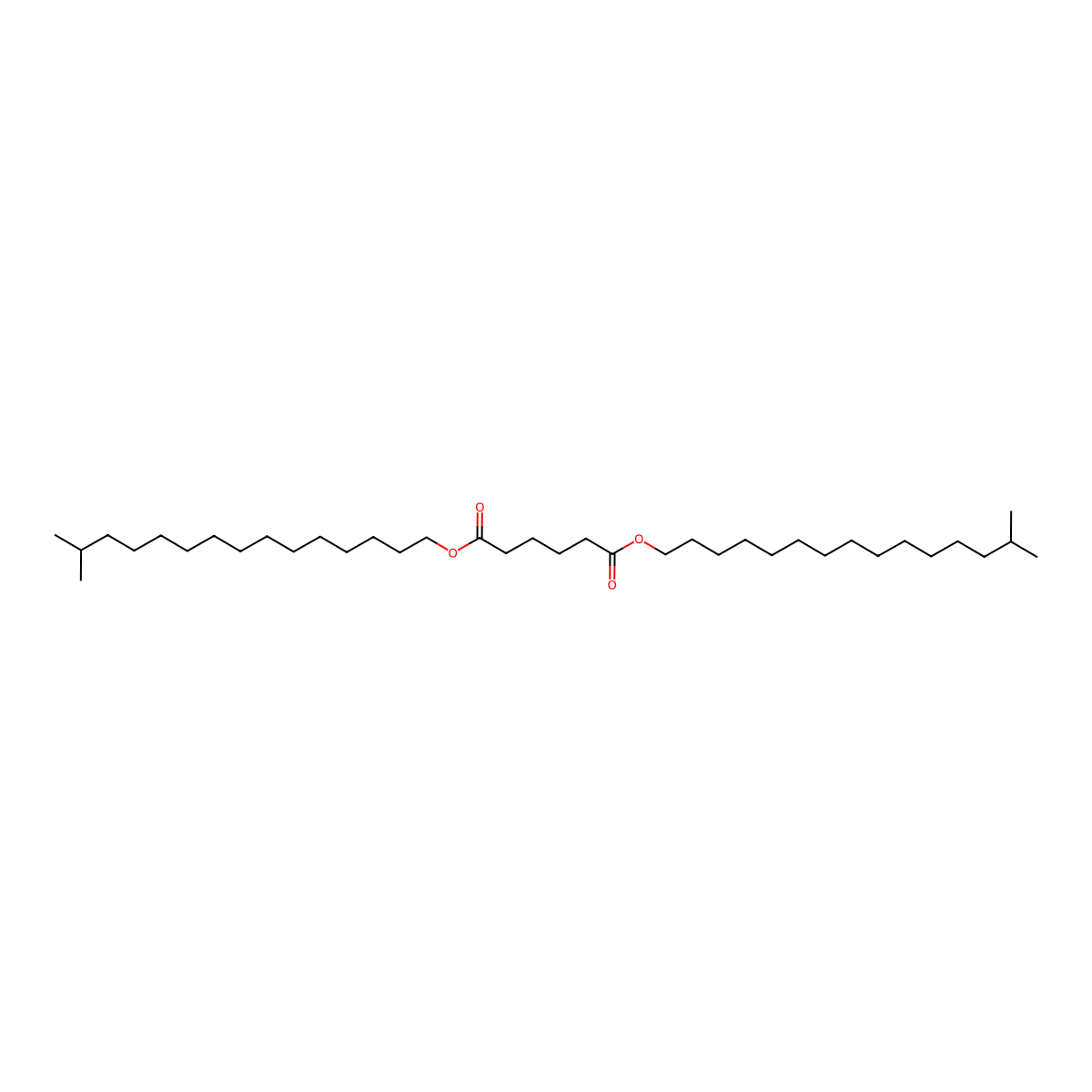 Diisocetyl Adipate molecular structure, CAS 57533-90-1