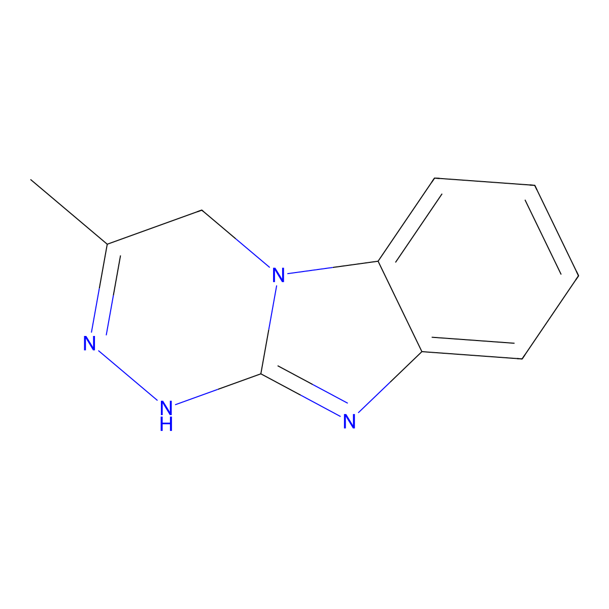 3-Methyl-dihydro-1,2,4-triazino-[1,2-a]-benzimidazole molecular structure, CAS 57537-37-8