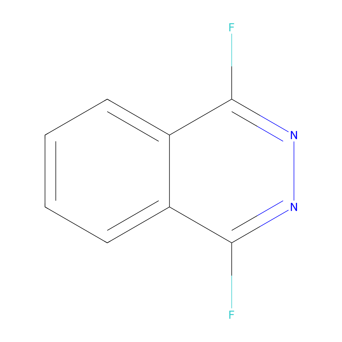 1,4-Difluorophthalazine molecular structure, CAS 57542-42-4