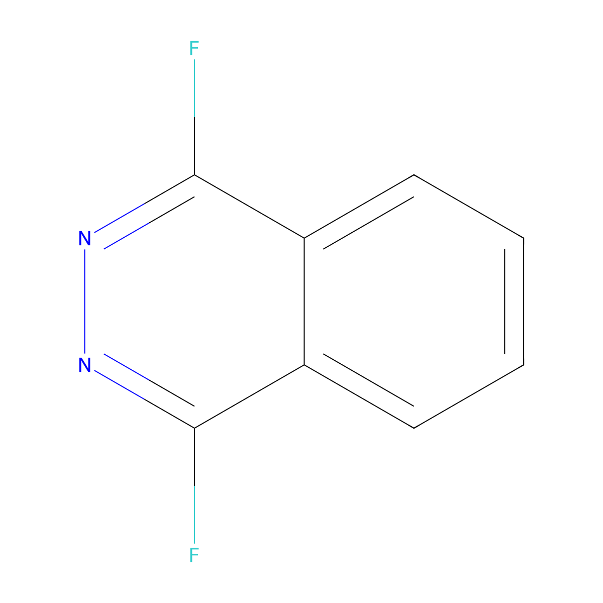 1,4-Difluorophthalazine molecular structure, CAS 57542-42-4